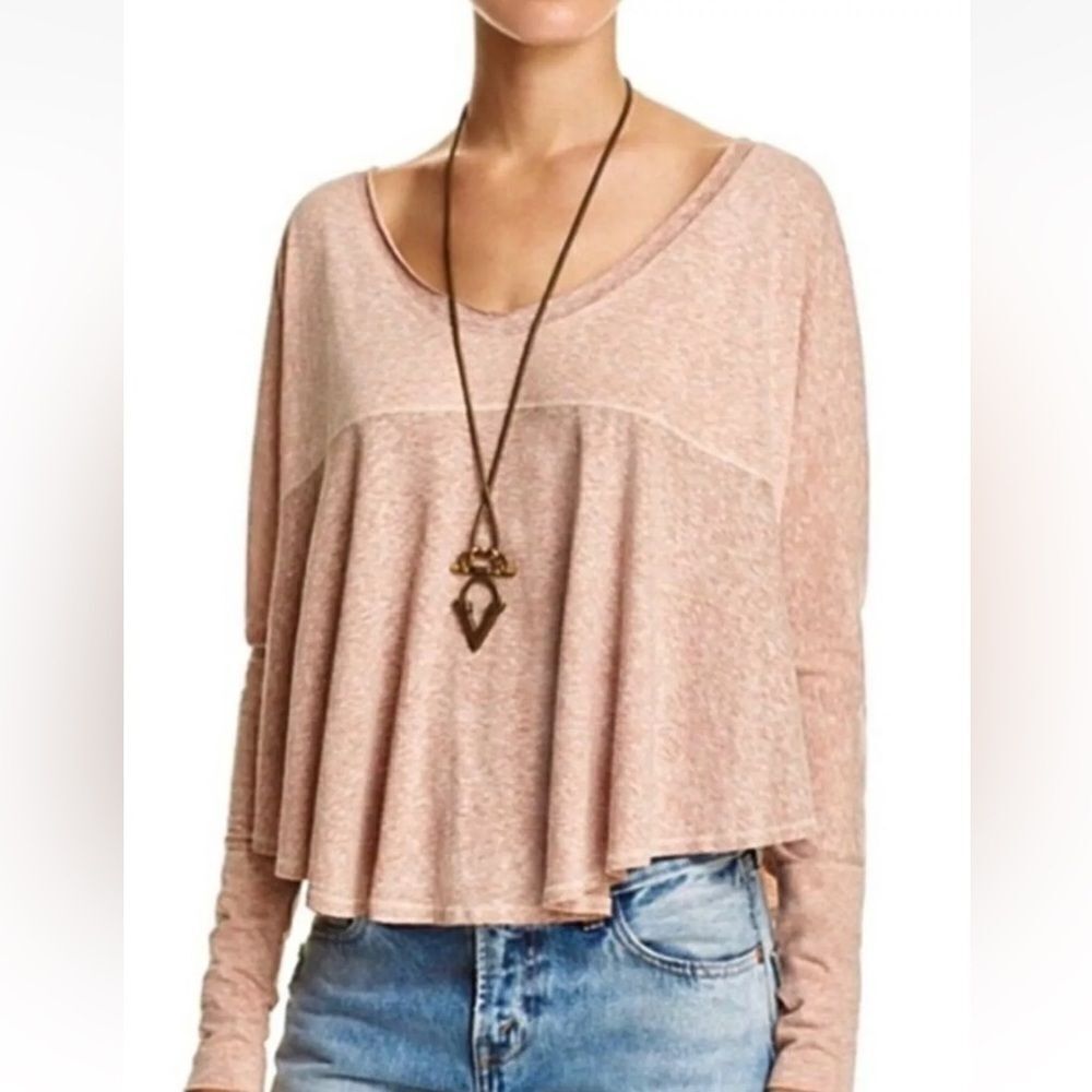Free People We The Free Cloud Nine Oversized Long Sleeve Pullover Top XS​​​​​​